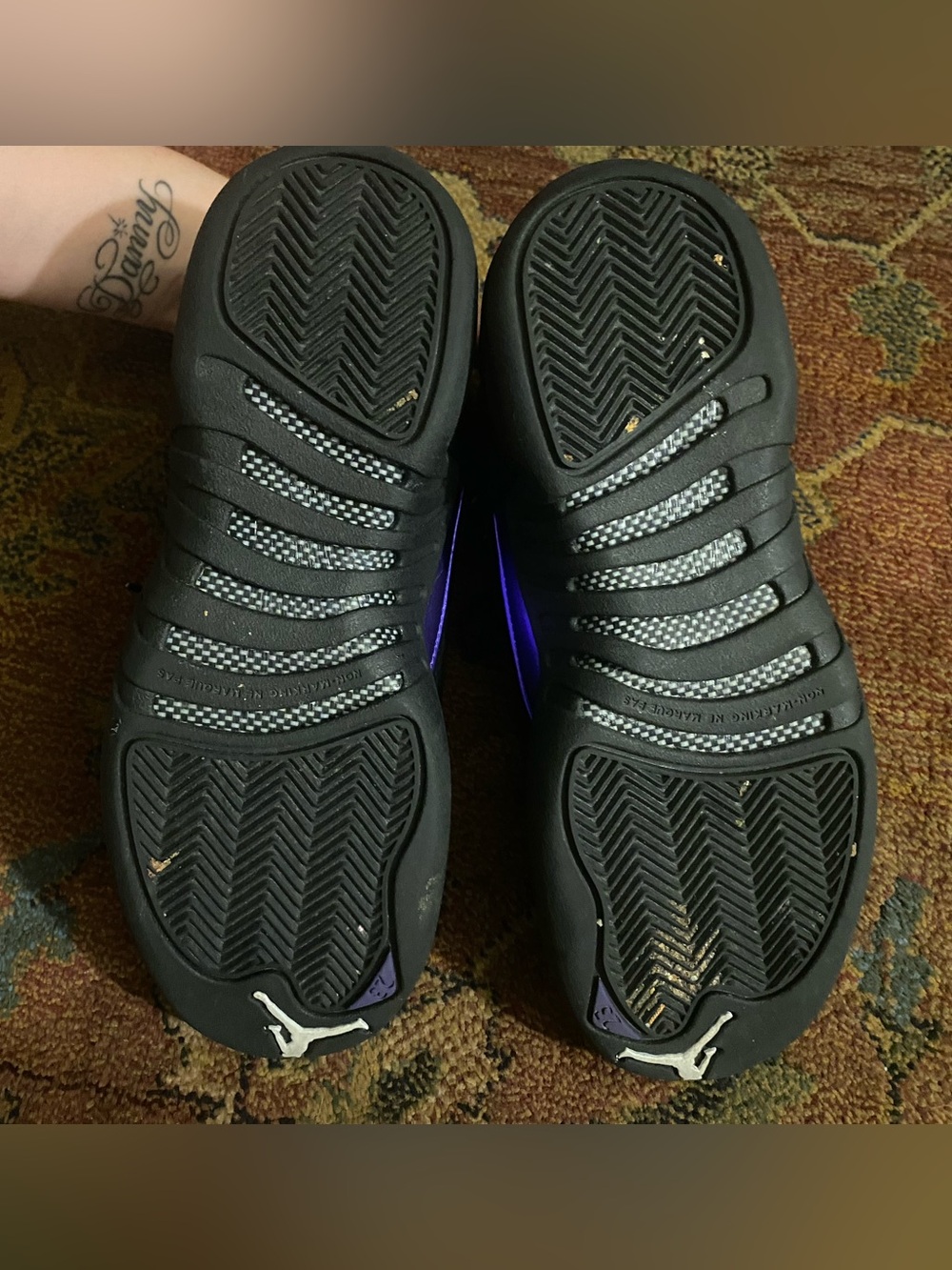 Jordan 12s Black/Purple✨ - Picture 5 of 7